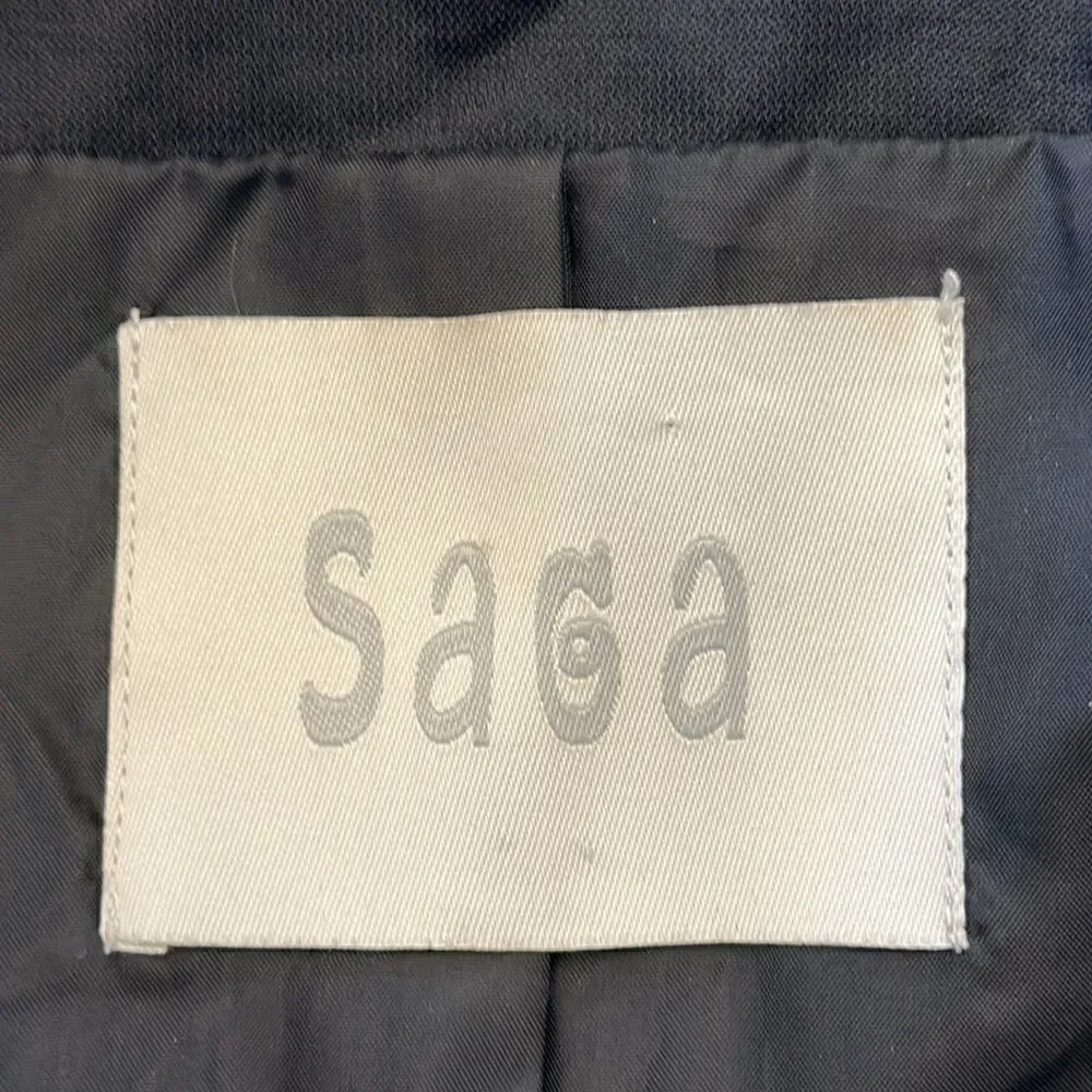 Saga women’s black ruffle jacket size 1 - Picture 7 of 15